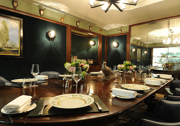 Private dining room at Corrigan's Mayfair