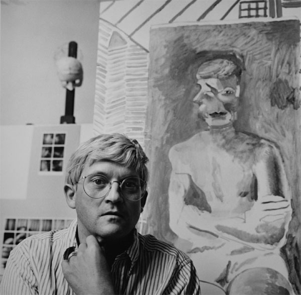 David Hockney by Paul Joyce, at Pembroke Studios, July 1982