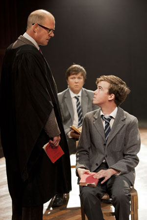 Andrew Woodall, Jack Elliott and Alex Lawther in South Downs (c) Johan Persson