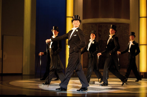 Tom Chambers as Jerry Travers in Top Hat. Photo by Alaistair Muir