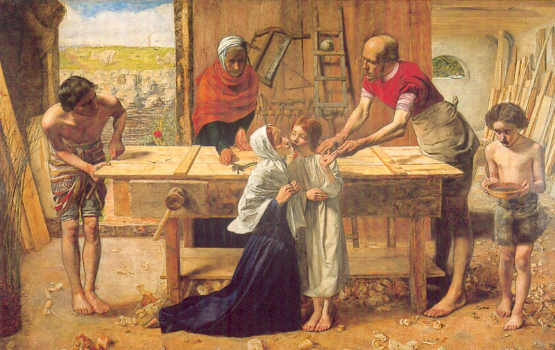 Christ in the House by John Everett Millais