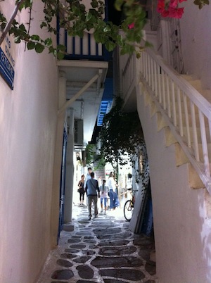 Mykonos Chora street