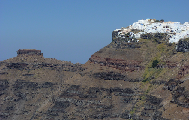 Santorini clifftop