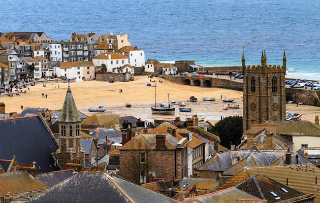 St Ives rooftops