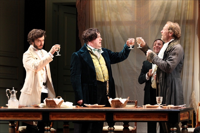 Old Vic_Fortune's Fool_Alexander Vlahos (Yeletsky), Richard McCabe (Tropatchov) and Iain Glen (Kuzovkin)_Credit Sheila Burnett_2900