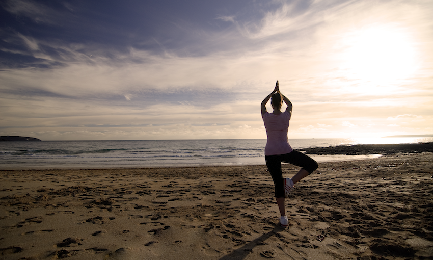 St Michaels beach yoga