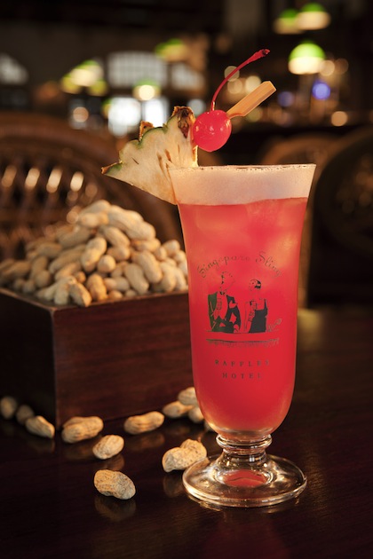 Raffles Hotel Singapore - Singapore Sling with Peanuts