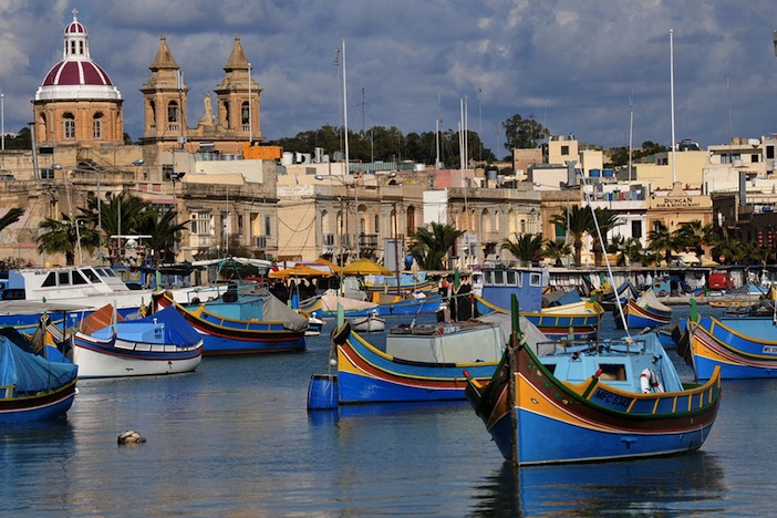 Malta fishing boats