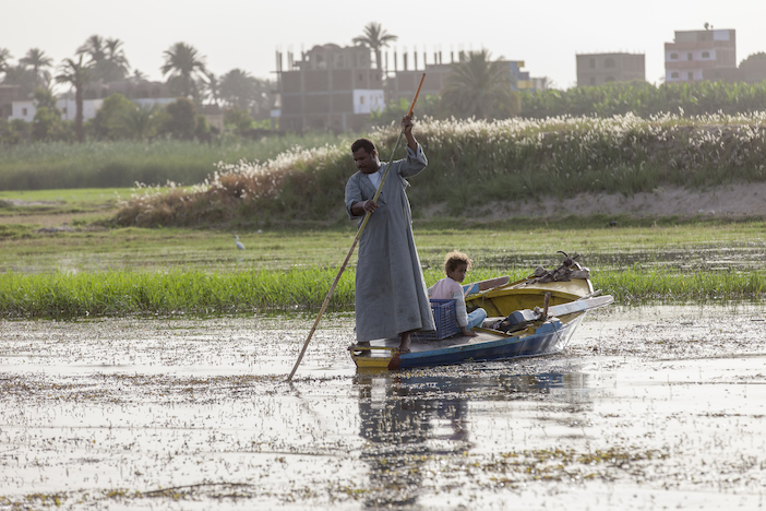 The River Nile, Luxor, Egypt.Photograph by Mike Goldwater