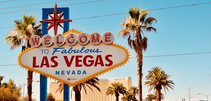 New street signage directs traffic to 'Welcome to Las Vegas' sign